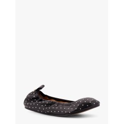 Leather ballerinas with stud detail