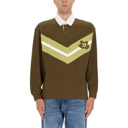POLO SHIRT WITH COLLEGE STYLE LOGO