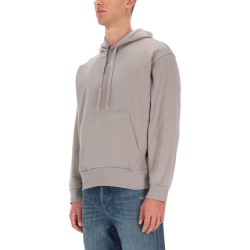 SWEATSHIRT WITH LOGO AND HOOD