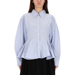STRIPED "PEPLUM" SHIRT