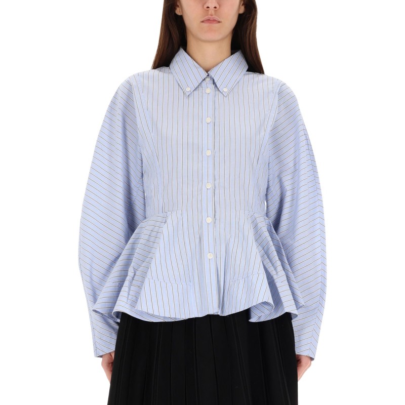 STRIPED "PEPLUM" SHIRT