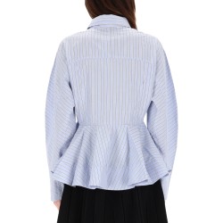 STRIPED "PEPLUM" SHIRT