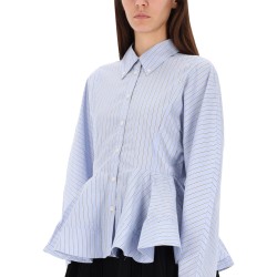 STRIPED "PEPLUM" SHIRT