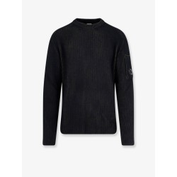 Fleece knit ribbed sweater