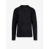 Fleece knit ribbed sweater