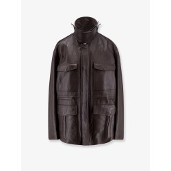 Long leather jacket