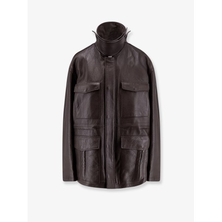 Long leather jacket