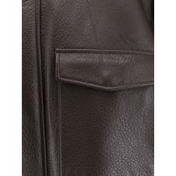 Long leather jacket