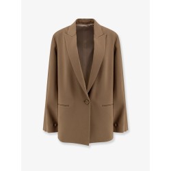 Cady blazer with cut out sleeves
