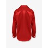 Satin shirt with maxi bow