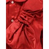 Satin shirt with maxi bow