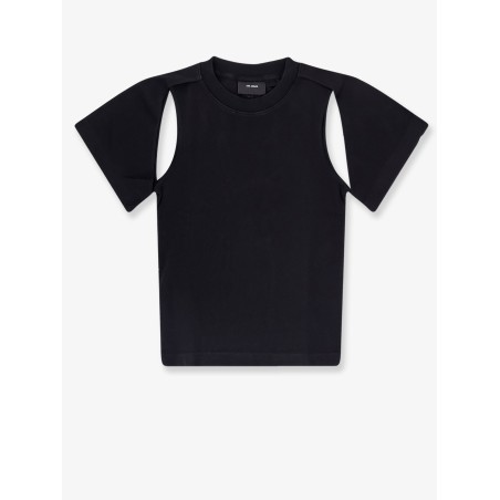 Cotton T-shirt with cut out details