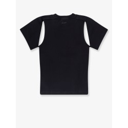 Cotton T-shirt with cut out details