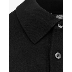 Silk and cashmere polo shirt