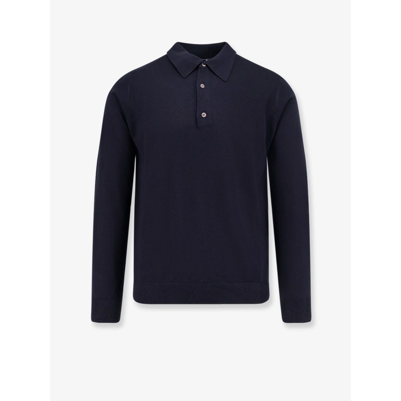 Silk and cashmere polo shirt