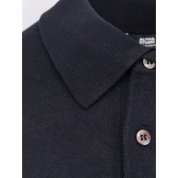 Silk and cashmere polo shirt