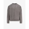 Wool blend sweater with overlapping panels
