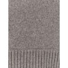Wool blend sweater with overlapping panels