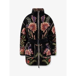 Marvelous Garden nylon and velvet down jacket