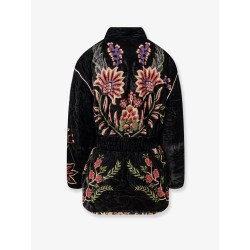 Marvelous Garden nylon and velvet down jacket