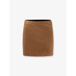 Faux leather mini skirt