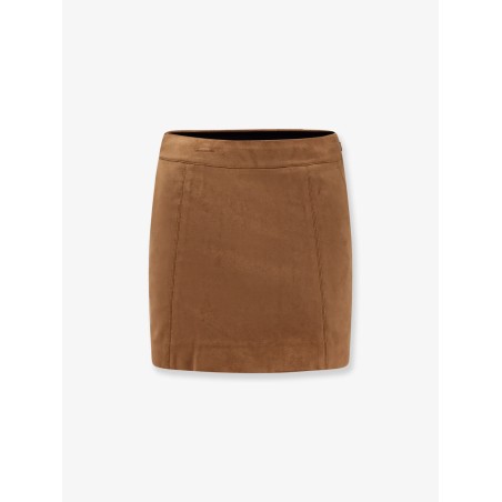 Faux leather mini skirt