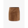 Faux leather mini skirt