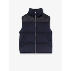 Cotton blend sleeveless jacket