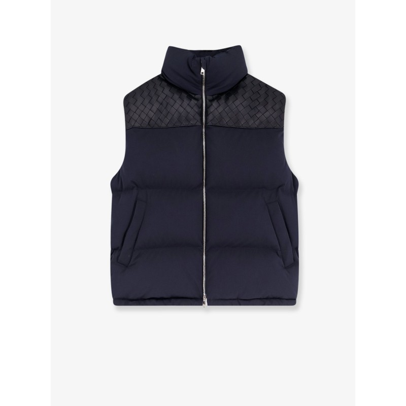 Cotton blend sleeveless jacket