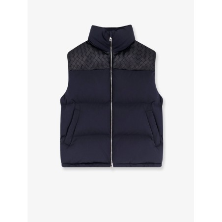 Cotton blend sleeveless jacket