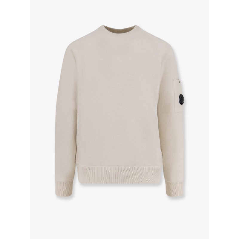 Felted wool and cotton sweater