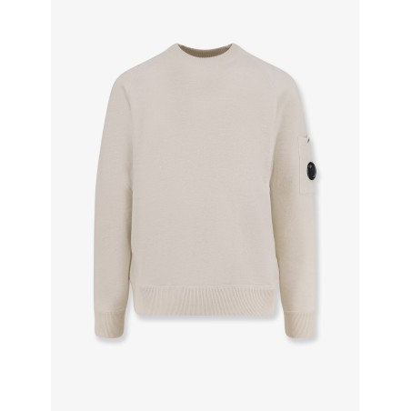 Felted wool and cotton sweater