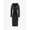 Wool blend midi dress