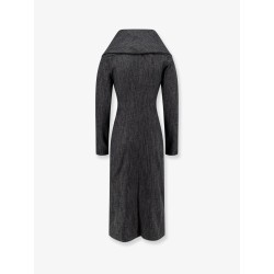 Wool blend midi dress