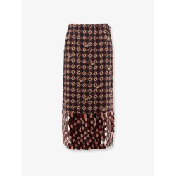Silk skirt with sequins