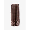Silk skirt with sequins