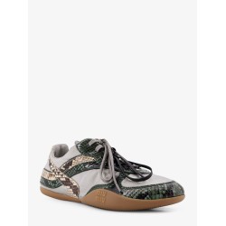 Gymnasium technical fabric and python-print Aisley sneakers