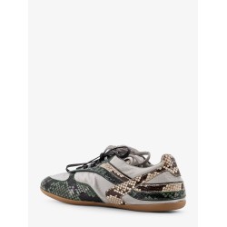 Gymnasium technical fabric and python-print Aisley sneakers