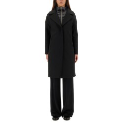 WOOL COAT WITH TECHNICAL BIB