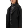 WOOL COAT WITH TECHNICAL BIB