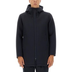 LONG PARKA IN THREE LAYERS "SCUBA"