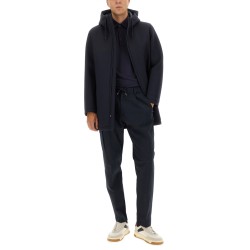 LONG PARKA IN THREE LAYERS "SCUBA"