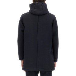 LONG PARKA IN THREE LAYERS "SCUBA"