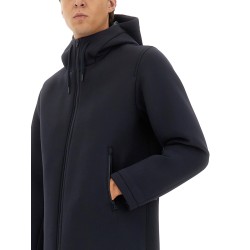 LONG PARKA IN THREE LAYERS "SCUBA"