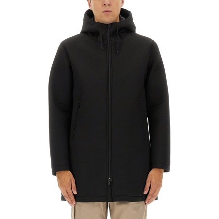 LONG PARKA IN THREE LAYERS "SCUBA"
