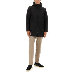 LONG PARKA IN THREE LAYERS "SCUBA"