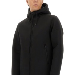 LONG PARKA IN THREE LAYERS "SCUBA"