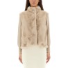FAUX MINK FUR RESORT JACKET