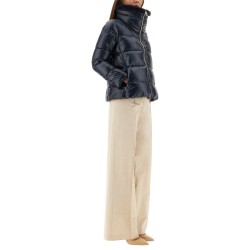 DOWN JACKET WITH LINED COLLAR