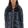 DOWN JACKET WITH LINED COLLAR